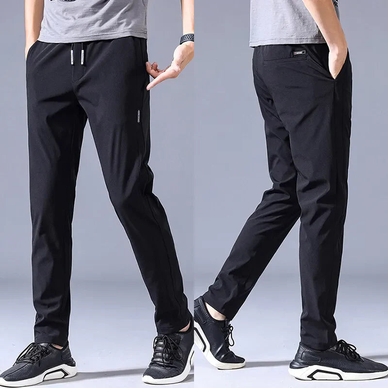 Combo of 2 Men's Sports Regular Fit Lycra Hot Track Pant with Two Side Pockets ( Black + Grey) (Buy 1 Get 1 Free )